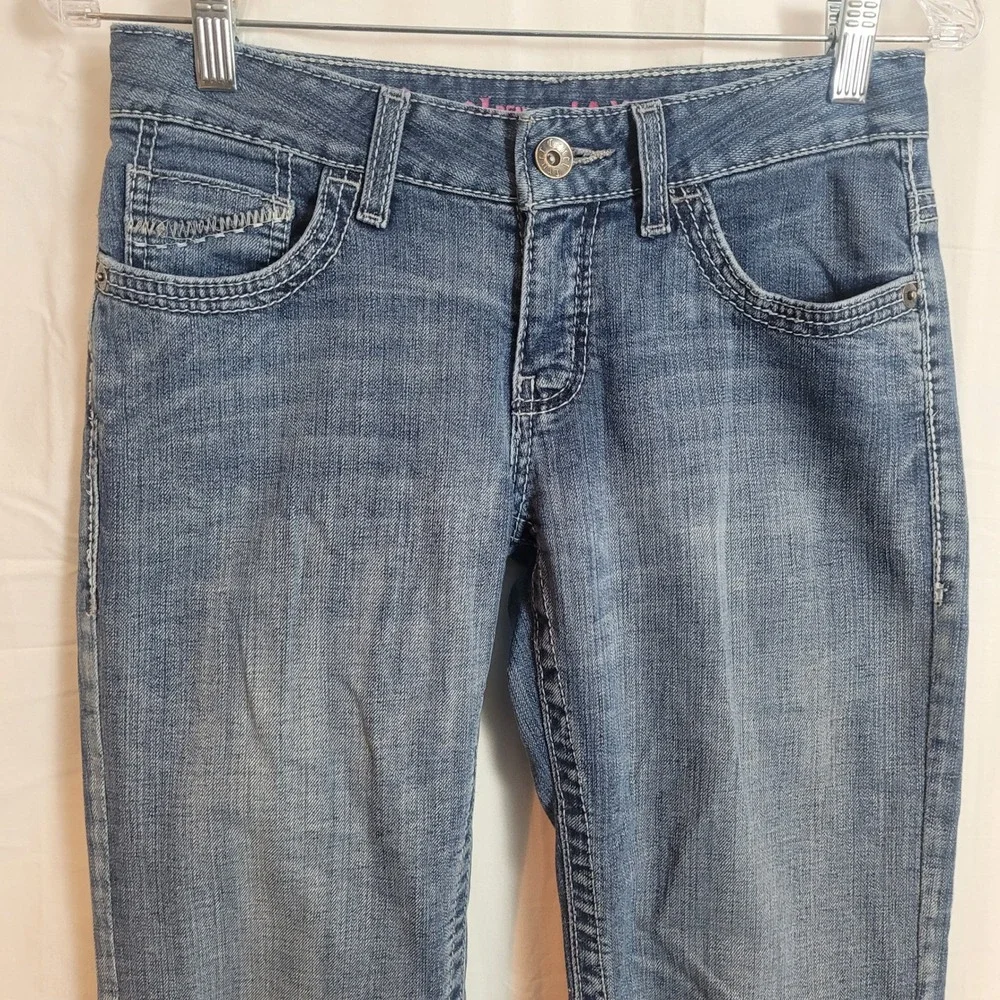 Cruel Denim Jayley Womens Low‎ Rise Straight Leg Jeans Blue Size 28 Y2K Western
